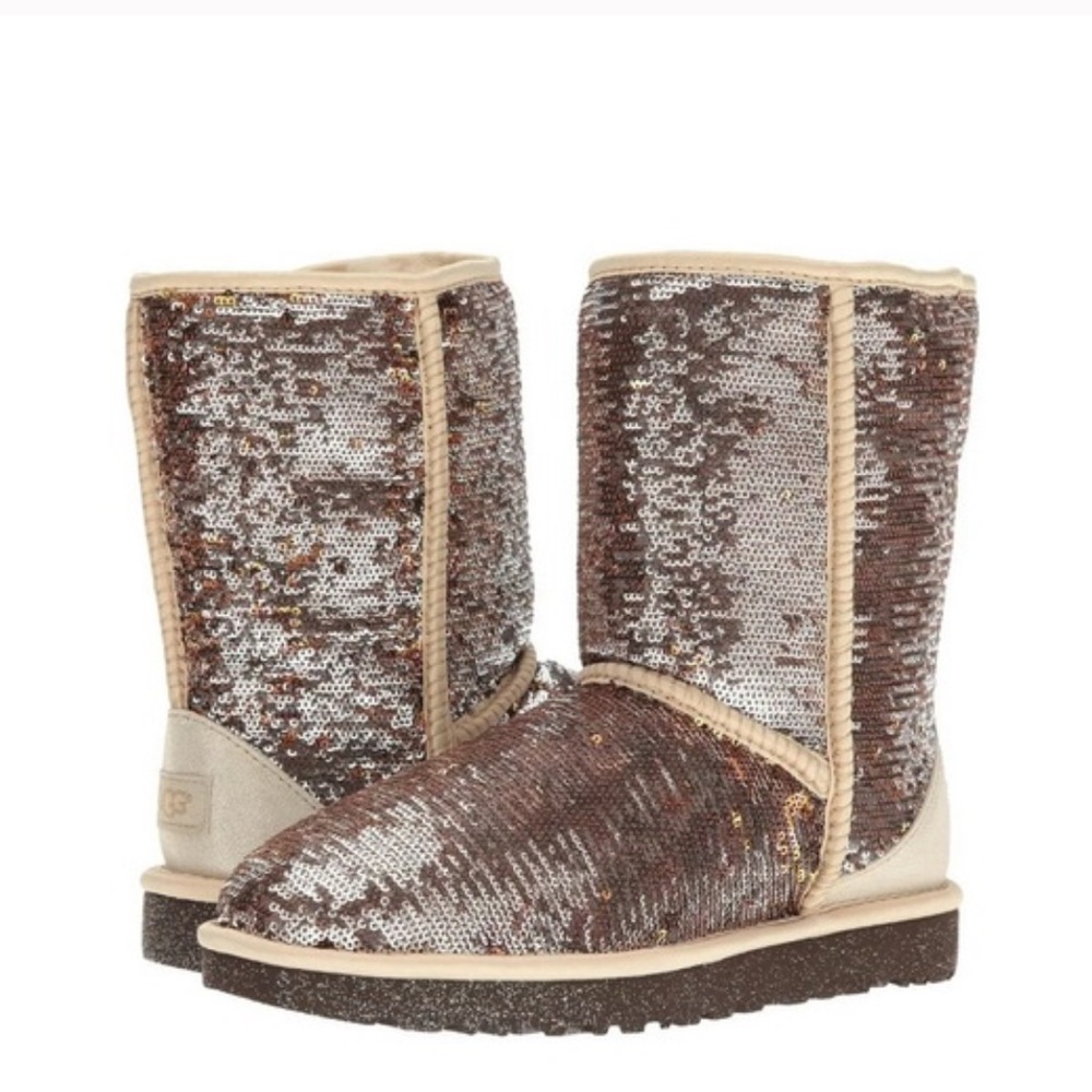 UGG Classic Short Sequin Boots